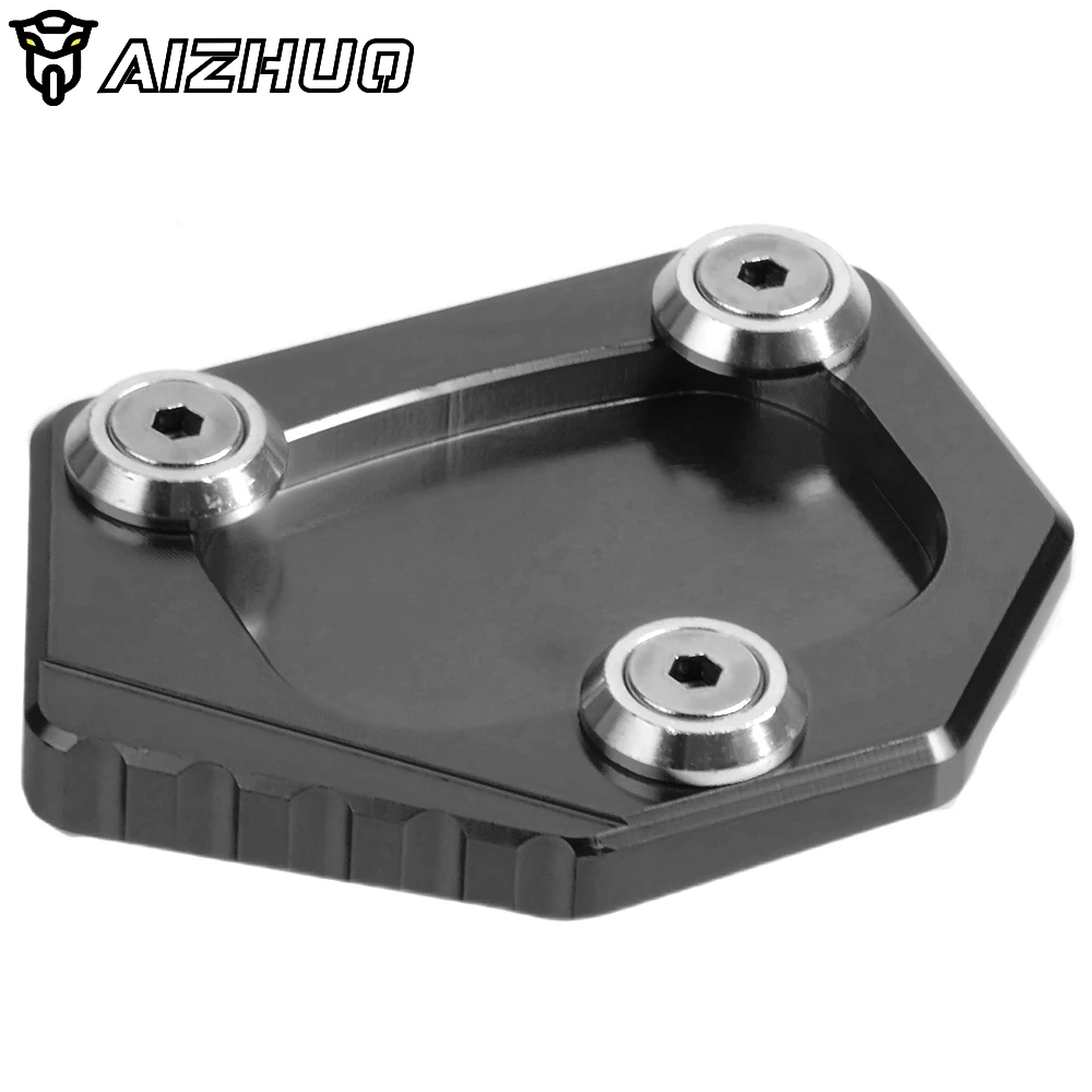 Gray CNC алюминиевая мотоциклетная боковая подставка для увеличения пластины удлинитель подставки для Honda CBR500R CB500F CBR 500R CB 500F 2013 - Цвет: Gray