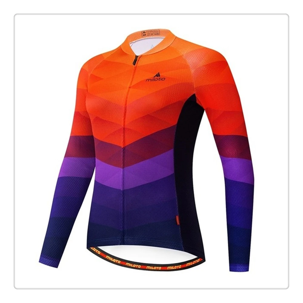 Велосипедные комплекты Roupa Ciclismo Зимние трикотажные футболки с длинным рукавом