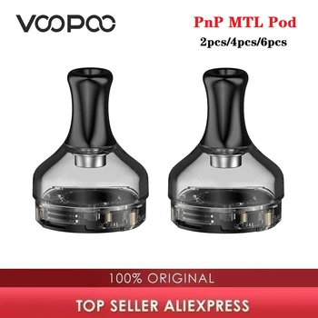 

2pcs/4pcs/6pcs Original VOOPOO PnP MTL Pod 2ml Capacity Fit PnP coils For VOOPOO V.SUIT Kit/VOOPOO DRAG X Kit/VOOPOO DRAG S Kit