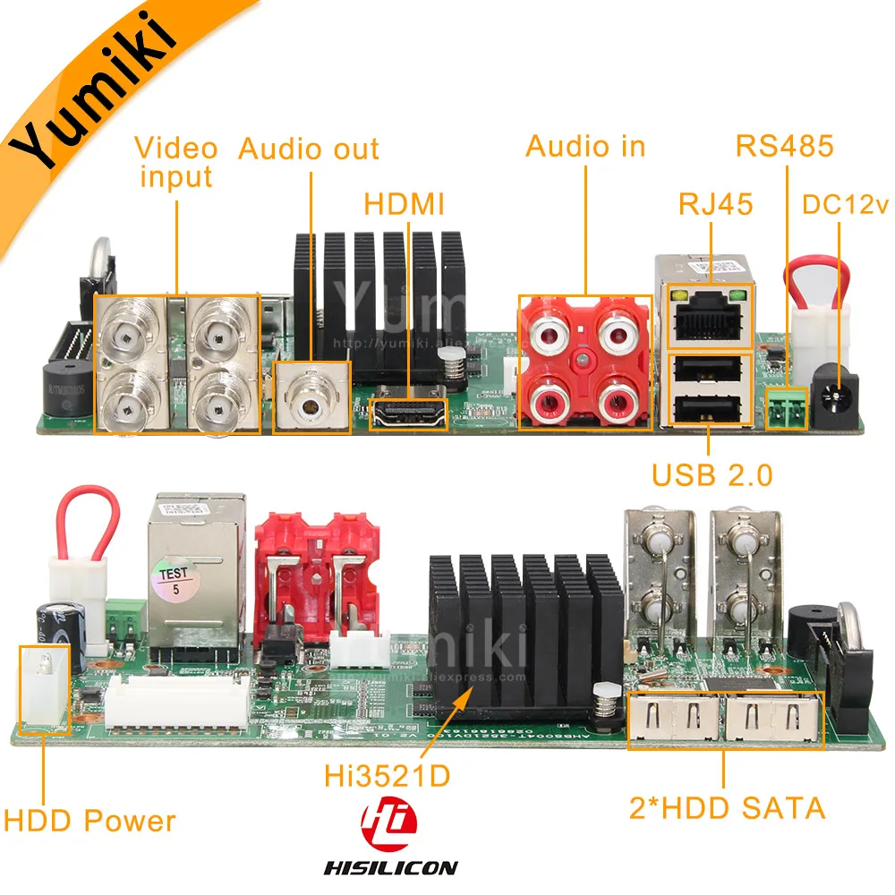 H.265 + 8ch/4ch AHD DVR 4K CCTV 8Ch 4K/5MP гибридная камера видеорегистратора безопасности Onvif Coxial