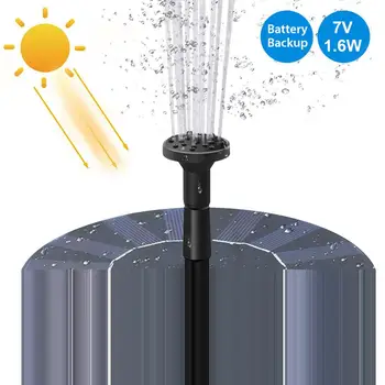 Solar Fontein Drijvende Pomp 1.6W Zonne-energie Vogelbad Fontein Outdoor Fontein Voor Vijver Zwembad Tuin Decoratie