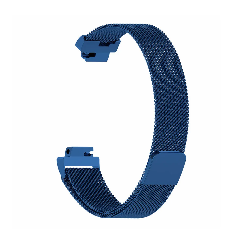 Blue For Fitbit Inspire HR / ace2 Band Replacement Milanese Loop Magnetic Stainless Steel Strap Bracelet Betl for Fitbit Inspire - Цвет ремешка: Blue