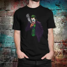 Футболка из фильма «Джокер», хлопковая футболка премиум-класса с изображением Хоакина Феникса, новая забавная футболка унисекс