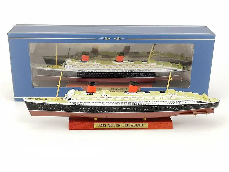 RMS QUEEN ELIZABETH 1/1250 литая модель корабль Атлас