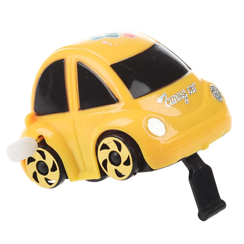 Желтый пластиковый Заводной гоночный автомобиль игрушка для детей