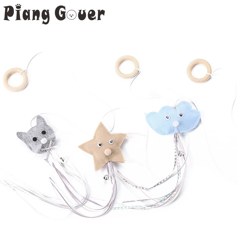 3 шт./лот игрушка для кошек из войлока с кисточками питомцев войлочная звезда