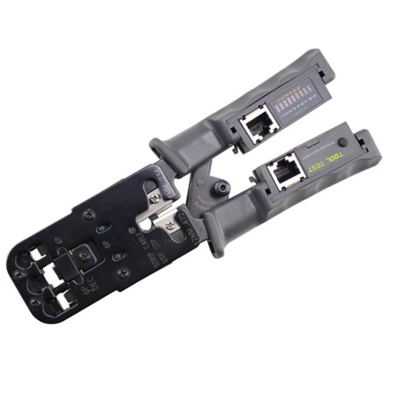 

Network Cable Crimping Pliers Cutting Tool Cable Tester Cable Pliers 4P / 6P / 8P Wire Plier Tool Test Crimping Pliers