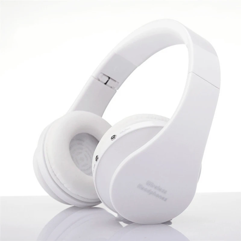 Беспроводная Bluetooth гарнитура стерео аудио DVD Mp3 Музыкальная гарнитура Bluetooth гарнитура для iPhone смартфона - Цвет: white
