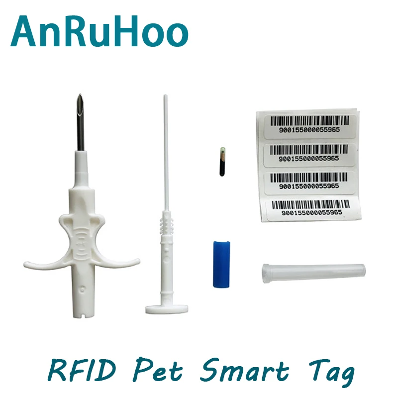 Rfid-метка для животных Em4305 10/20 шт. 125 кГц ПЭТ-стеклянная трубка Fdx-B шприц Iso11784/5 134 2
