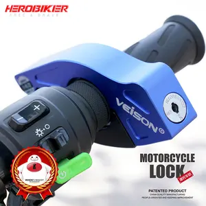 Image 1 - HEROBIKER אופנוע בטיחות נעילת כידון במאיץ בלם אחיזת אופנוע בלם וו נעילת כידון לקטנוע
