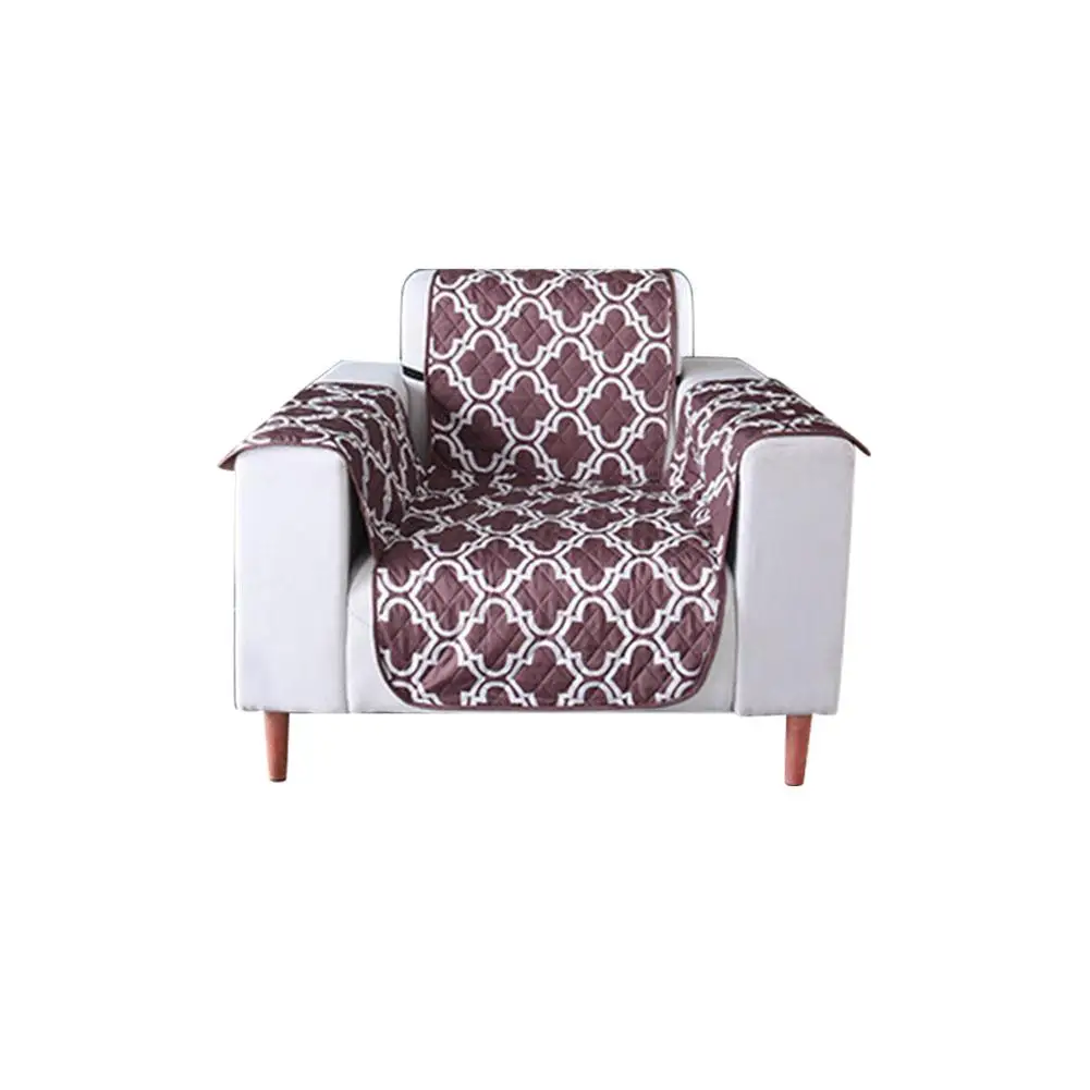 Coffee Slipcover диван кресло-кровать Pet водонепроницаемый коврик домашнее кресло декоративное анти грязное покрытие для дивана нескользящий Защитный Мягкий с принтом - Цвет: Coffee