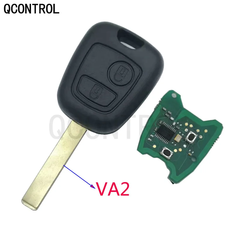 Пульт дистанционного управления QCONTROL для автомобиля 2 кнопки 433 МГц Peugeot 307 Citroen C1 C3