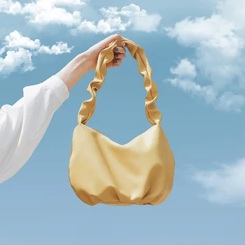 

Women Shoulder Bag High Capacity Dumplings Satchel Crossbody Tote Handbag Purse Black Messenger Bags