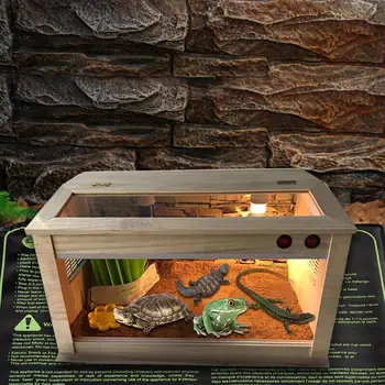 

Pet Heating Pad Reptile PVC Durable Heat Pad Waterproof Foldable Heating Warm Mat For Small Animals Seed Heat Mat