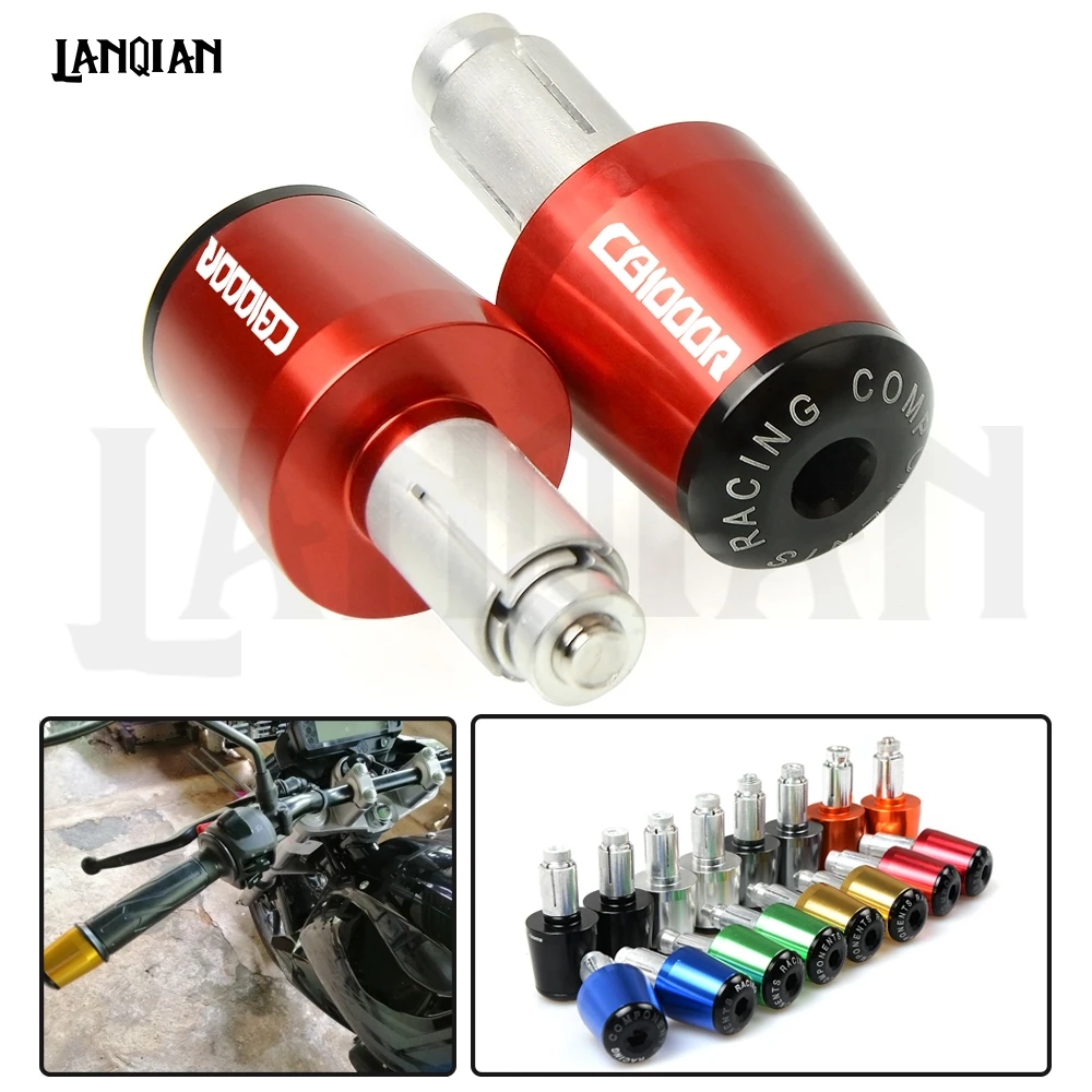 For Honda CB1000R Motorcycle Handlebar End 7/8"22MM Handle Bar End Cap CB 1000R 2008- 2009 2010 2011 2012 LOGO Accessories