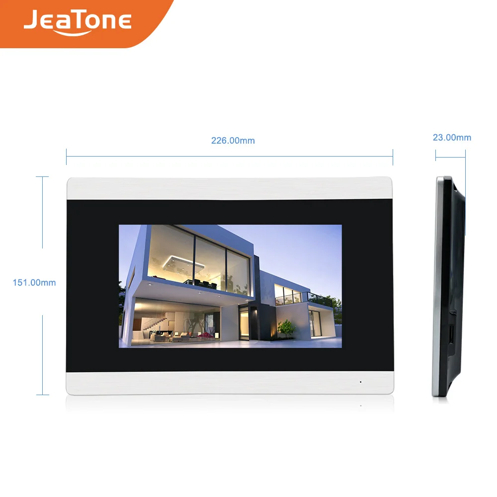 Проводной видеодомофон Jeatone с сенсорным экраном 7 дюймов система доступа 3