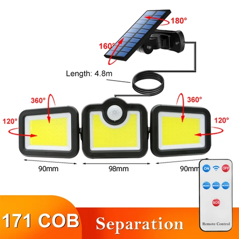 Lights 300 LED Outdoor Solar Light Motion Sensor Waterproof Sunlight Garden Decoration Street Lights Solar Powered