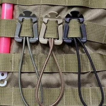 

Carabiner D-ring Clip Molle Webbing EDC attach Shackle Grimlock Hike Mountain climb Outdoor Backpack Buckle Snap Lock Camp