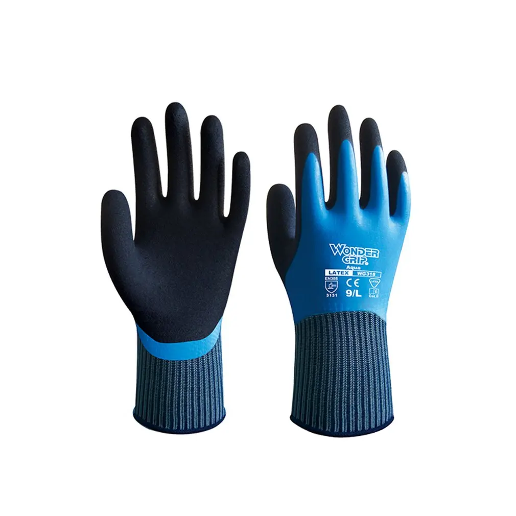 

Wonder Grip WG-318 Universial Anti-cut Gloves Safety Cut Proof Resistant Waterproof Garden Safety Emulsion Gloves NEW Arrival