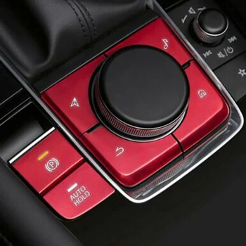 

Electronic Handbrake Button Sticker Car Parking Button Sticker Multimedia Button Cover for Mazda 3 2020