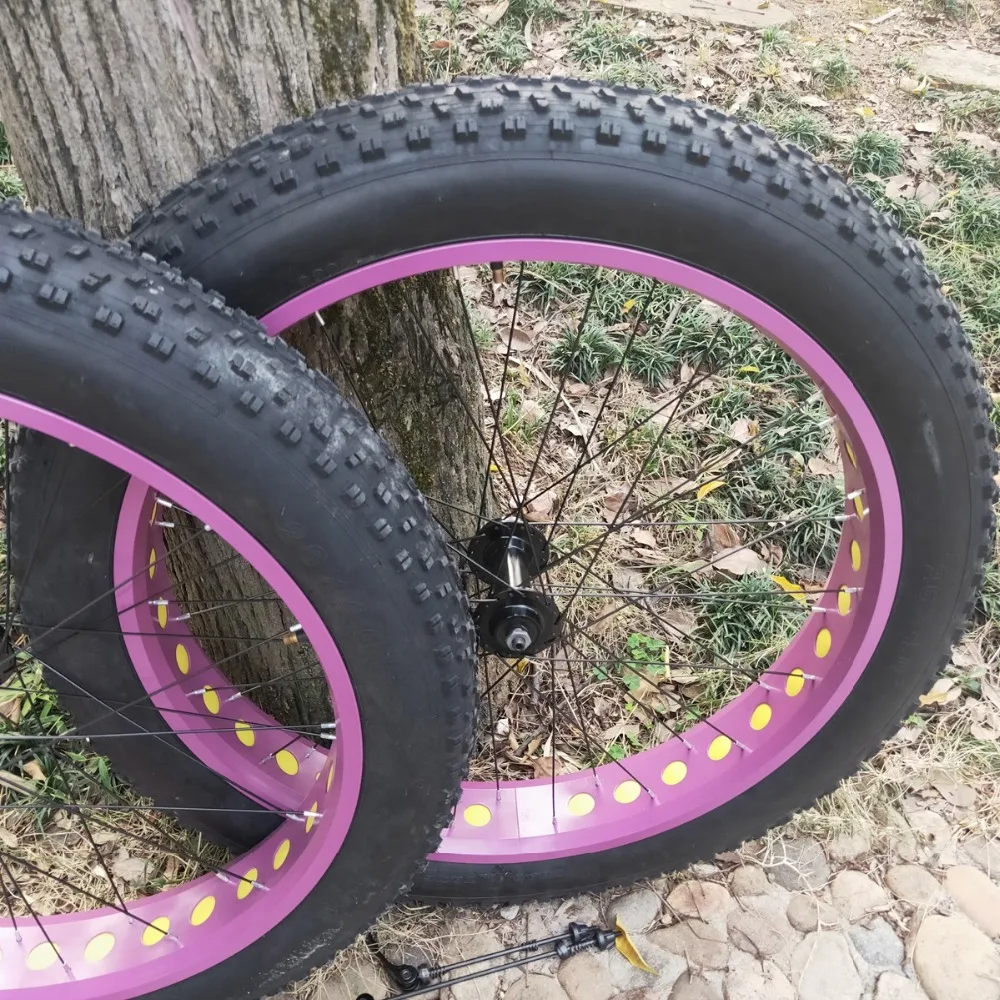 2 подшипника ступицы Kalosse 11 скоростей кассета 26*4,0 шины 80 мм ширина обода 36H Fat bike колеса 135/190 мм