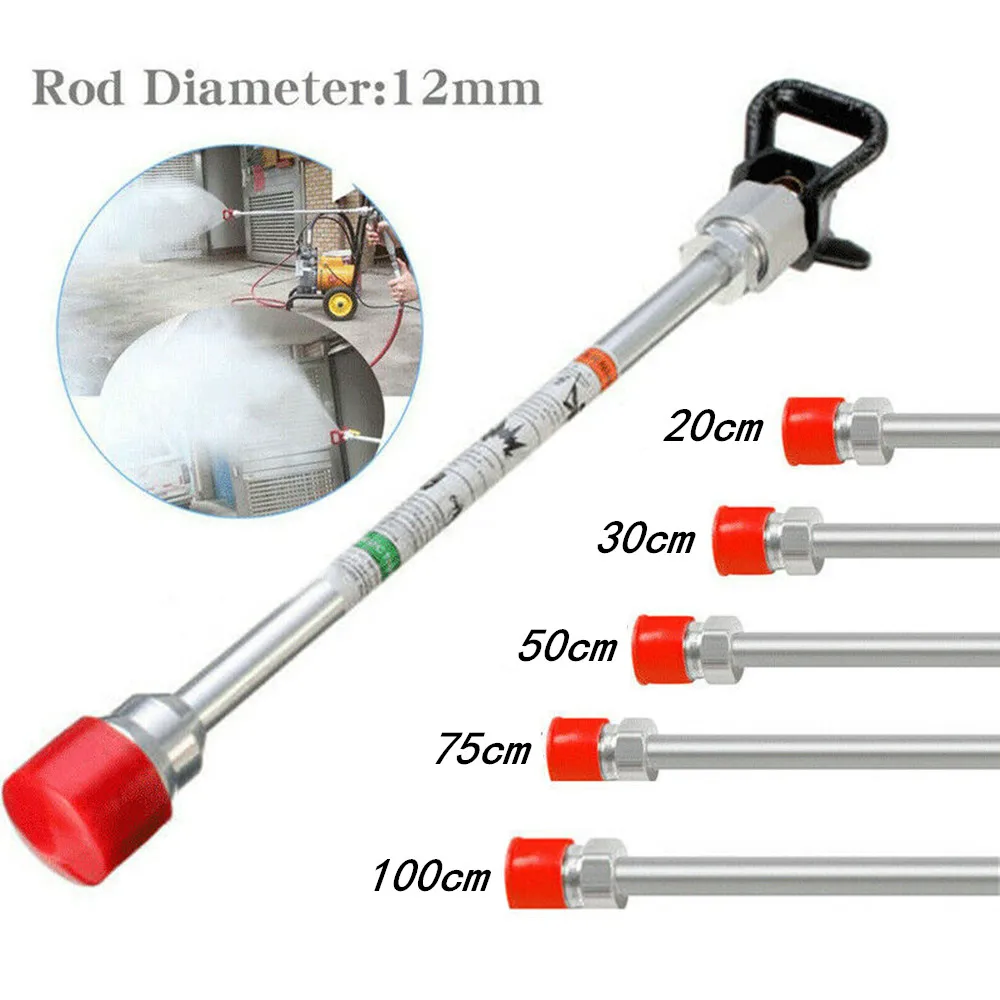 20/30/50/75/100Cm Airless Paint Sprayer Gun Tip Extension Rod Lega Di Alluminio Universal Spraying Machine Extension Bar Power Tool