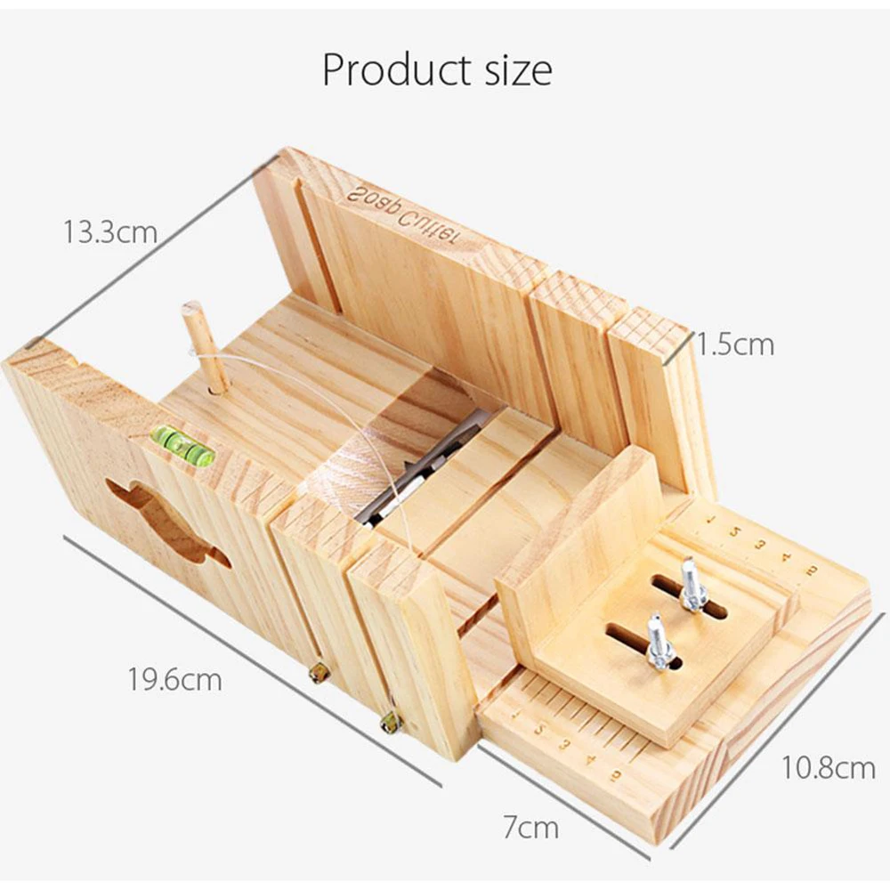 Многофункциональный Нож для мыла, коробка из соснового дерева, нож для мыла, коробка для точной резки проволоки, регулируемая передняя доска, ручной работы, инструмент для изготовления мыла