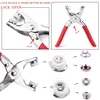 400/800pcs Snap Fasteners Kit Tool, Metal Snap Buttons Rings with Fastener Pliers Press Tool Kit for Clothing Sewing 10 Colors 5