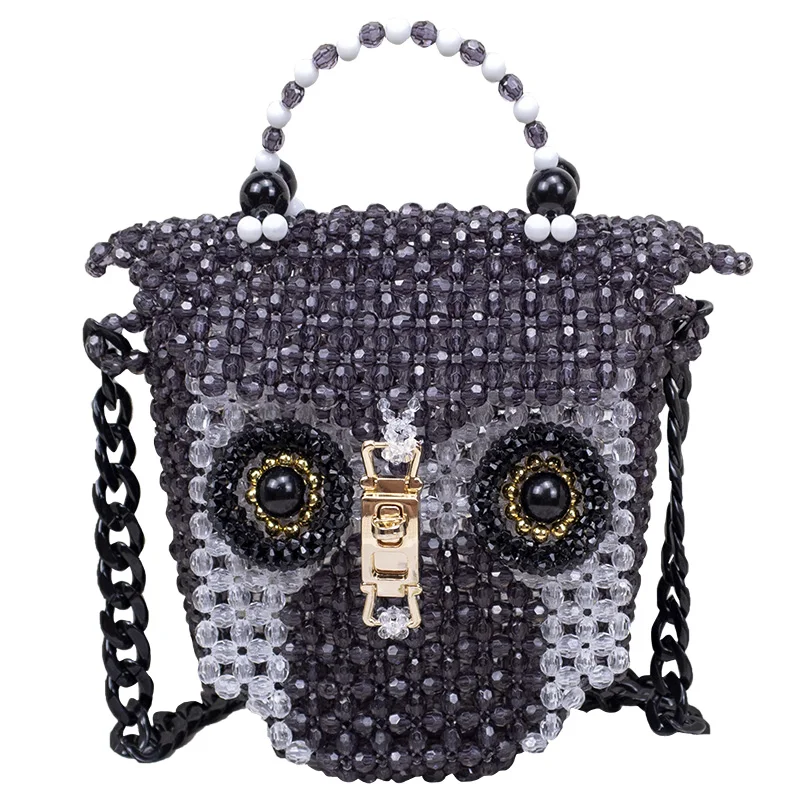 Креативная сумка ручной работы женская нишевая плетеная мессенджер с милой