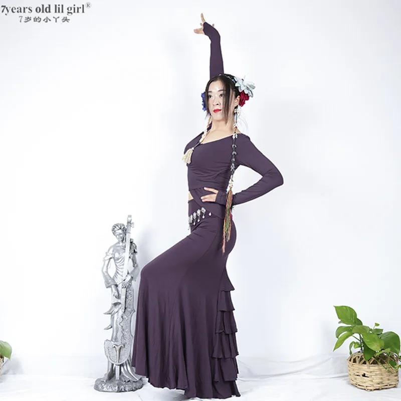 Испанское платье для девочек, костюм, детское платье для испанского фламенко, женское бальное платье, костюмы для вальса, фокстрот, танцевальная одежда для женщин ESS07 - Цвет: ESS11