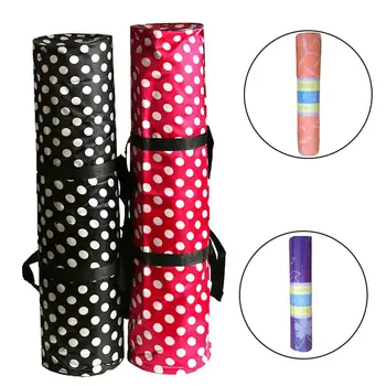 

Waterproof Yoga Mat Carry Bag Portable Dot Print Yoga Mat Bag Gym Fitness BackpackYoga Mat Carry Pouch Shoulder Bags Mat Case