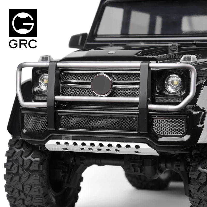 Нержавеющая сталь металлический передний бампер броня для 1/10 RC Гусеничный автомобиль Traxxas TRX4 G500 TRX6 G63