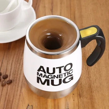 

500ml 304 Auto coffee Mug Automatic Electric Lazy Self Mug Cup Coffee Milk Mug Smart Stainless Steel Juice Mix Cup Drinkware