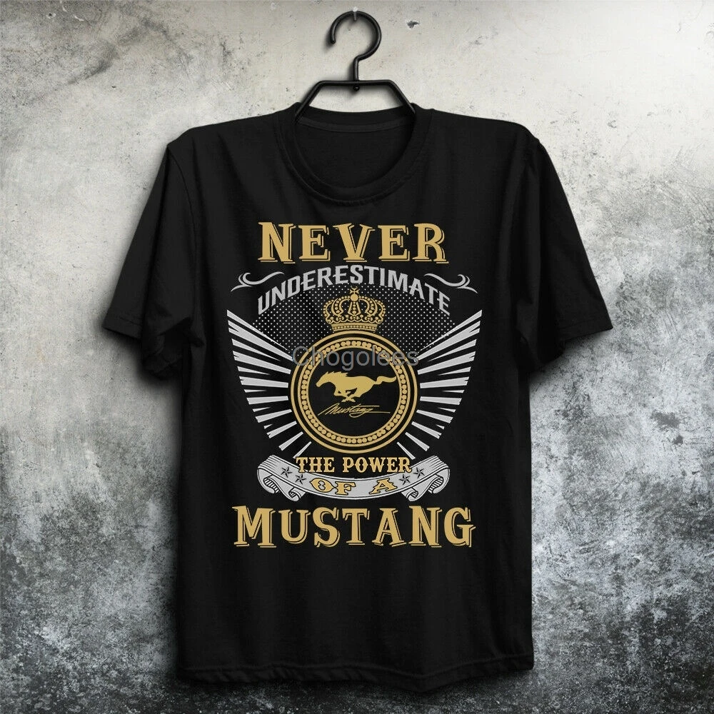 Мужская футболка Mustanggtcoupenever underestimate The Powerof a Hot Gift |