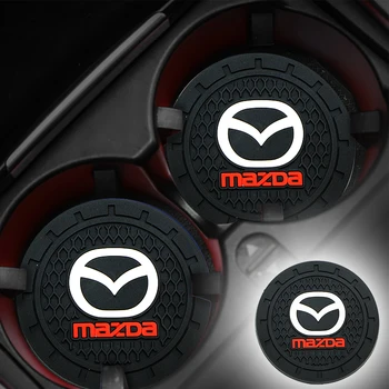 

1Pcs Car Coaster Water Cup Slot Non-Slip Mat Pad for Mazdas 5 6 323 626 RX8 7 MX3 MX5 Atenza Axela Car Interior Accessories