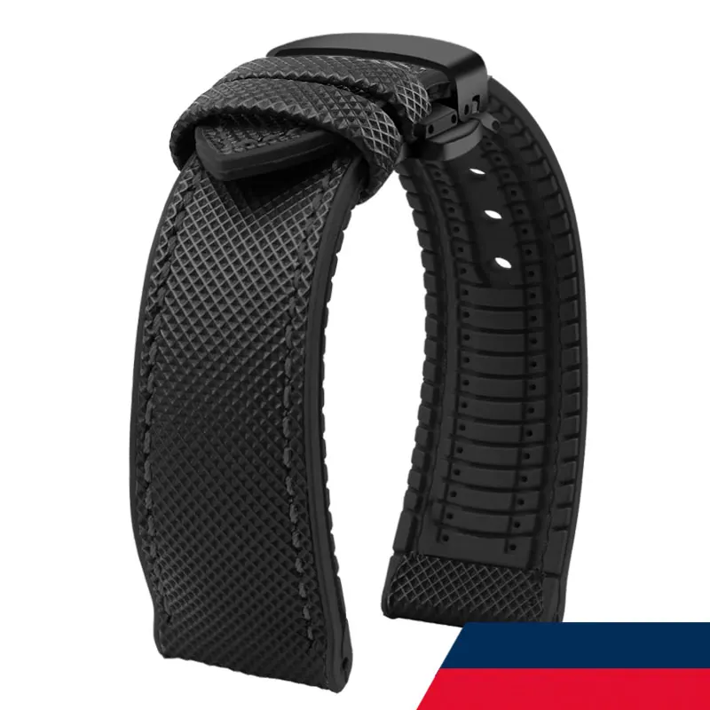 Carbon Fiber Silicone Watchband Wristband Accessories - Premium Rubber Strap in Multiple Sizes