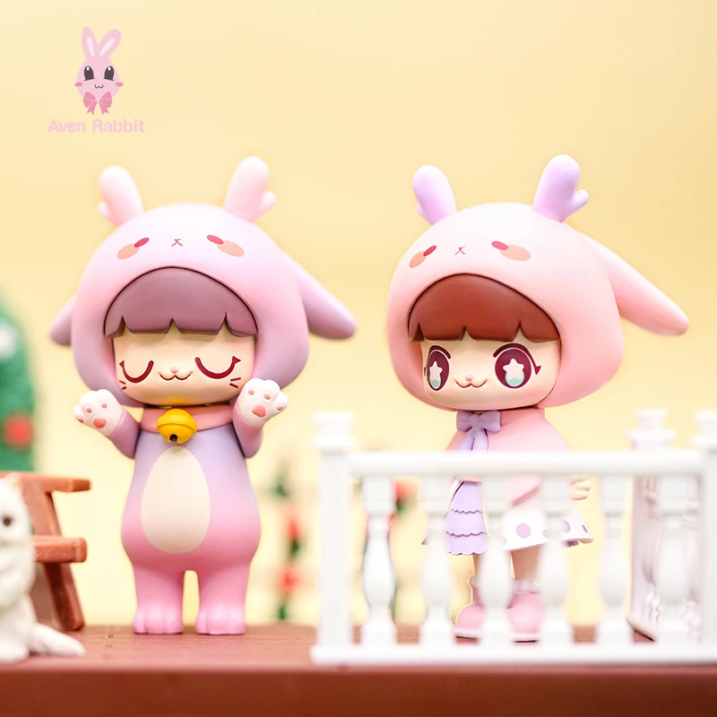 Kimmy & Miki Cat Series Cute Girl Art Designer Toy Figurine Display Figure Gift 