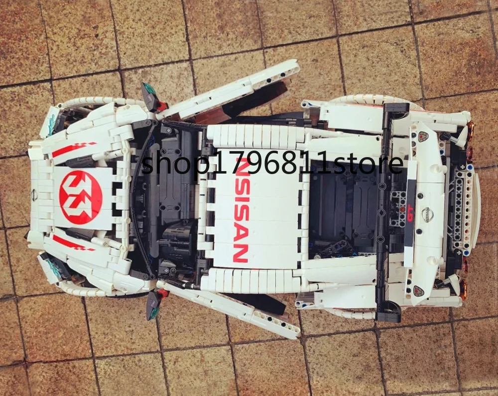 23010, 3408 шт, серия Technic, супер гоночный GT-R, машины, строительные блоки, наборы моделей, кирпичи, Классические игрушки для детей, подарок