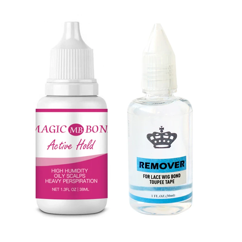 

Magic Bond 1 Bottle 1.3 Oz 38ml Wigs Soft Bonding Adhesive Wig Glue With 1 Bottle 1 Oz 30 Ml Remover For Lace Wig Glue