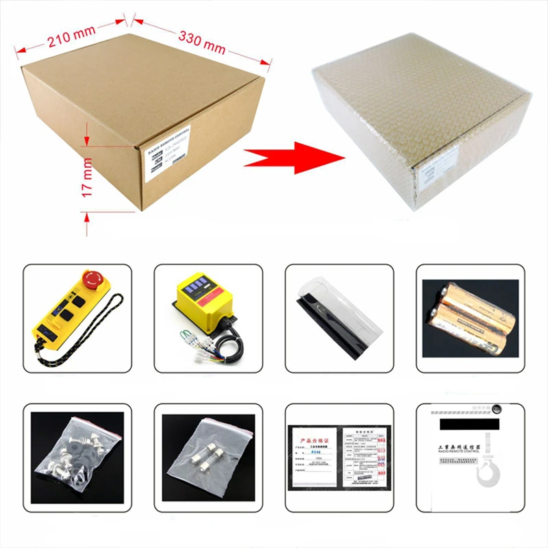 A2HH electric hoist a direct type industrial remote control switch 220v built-in contactor with emergency stop