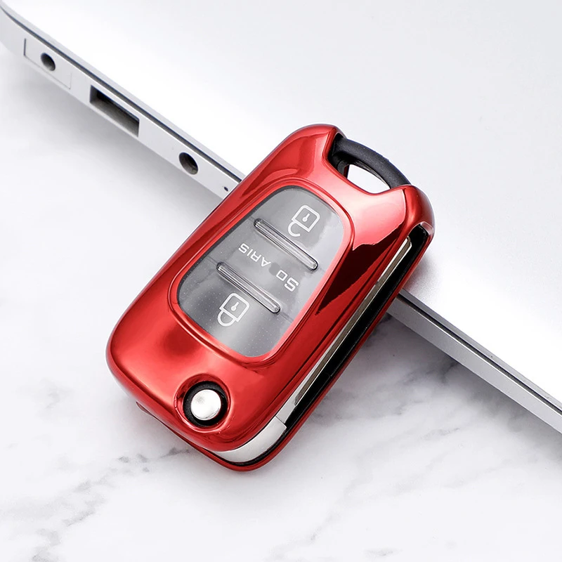 

Soft and Comfortable TPU Material Car Key Protective Shell Car Key Fashion Decorative Cover for Hyundai Ix35 SONATA Verna