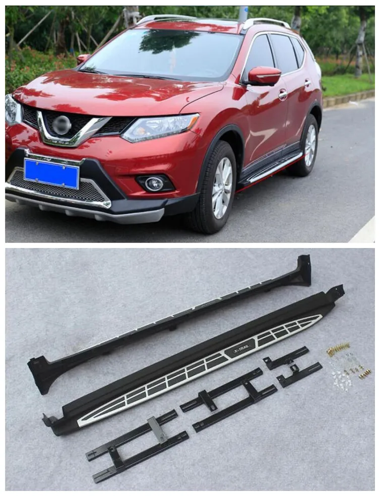 Высококачественные автомобильные панели из алюминиевого сплава, боковые ступенчатые педали, насадка для Nissan X-Trail