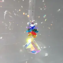 AB 30 мм Алмазная форма великолепное Хрустальное стекло окно Висячие фэн-шуй целебная Призма Защита от солнца Радужный чайник домашний садовый декор