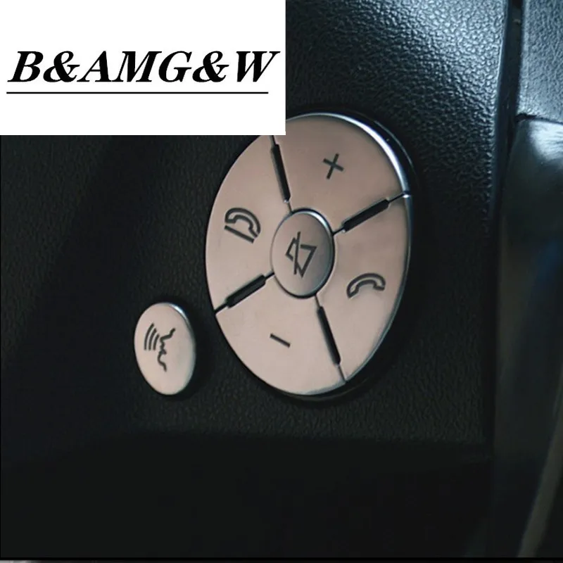 

Car Interior Steering Wheel Button Switch Trim Cover Sticker For Mercedes Benz C E S Class W204 W212 W221 GLK X204 C200 C250