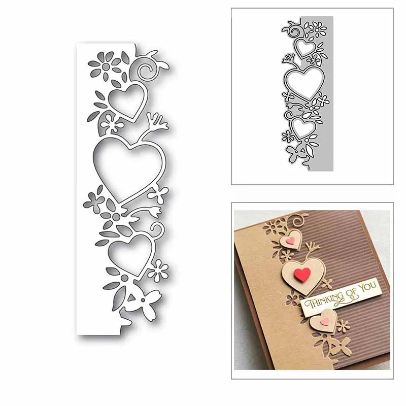 Die Cut Frames Card Making New Frames Metal Cutting Dies Heart Dies