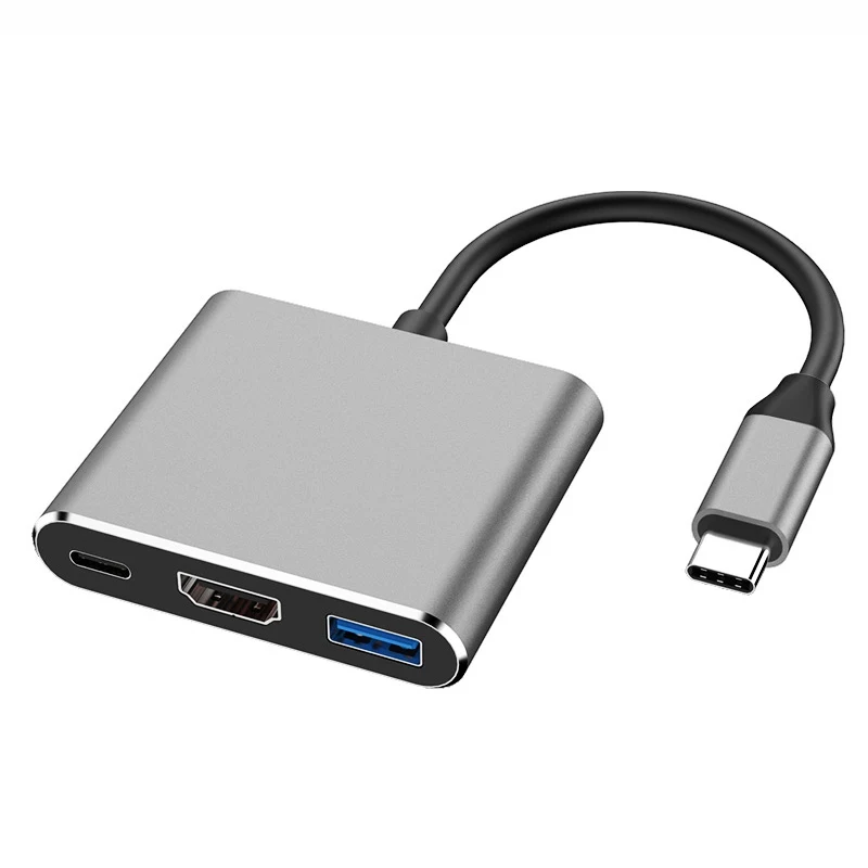 Многопортовый 3 в 1 адаптер USB Тип C концентратор HDMI с поддержкой 4K могут