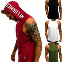 Новейшие модные мужские майки без рукавов, толстовка с капюшоном, Крутая толстовка с капюшоном, топы для спортзала, спортивные толстовки, горячая распродажа