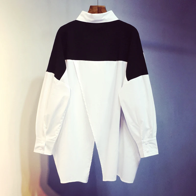 [EWQ] 2020 Spring Autumn New Patchwork Hit Color