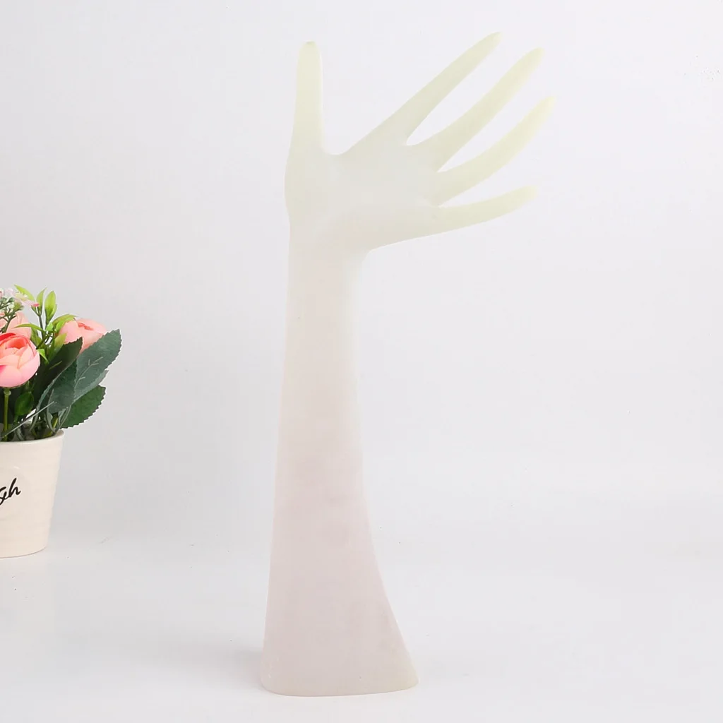 Bracelet Jewelry Display Stand Holder Hand Form Resin Ring Display Stand Rack for Jewelry or Home Organization, (Black/White)