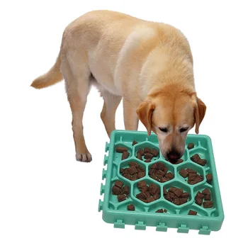

Pet Food Slow Feeder Folable Silicone Dog Cat Feeding Lick Mat Pet Dog Feeding Food Bowls Cat Puppy Slow Down Eating Mat SD